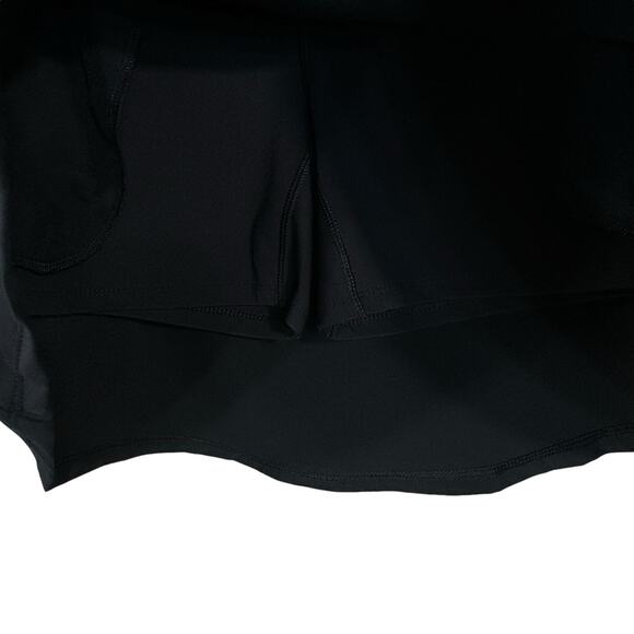 Under Armour Medium Fitted Flare Skort HeatGear Stretch Pockets Briefs Black - Picture 2 of 7